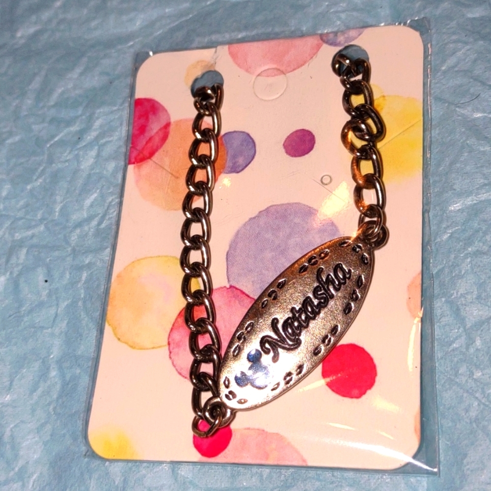 Vintage Disney Mickey Mouse bracelet. Natasha is the name on the bracelet